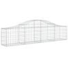 vidaXL Paniers &agrave; gabions arqu&eacute;s 11 pcs 200x30x40/60 cm Fer galvanis&eacute;