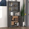 vidaXL Buffet HAMAR Bois massif de pin Gris fonc&eacute;