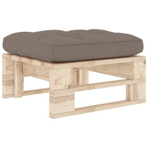 vidaXL Pouf palette de jardin bois de pin impr&eacute;gn&eacute;