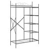 vidaXL Armoire Ouverte avec &eacute;tag&egrave;re Noir 104,5 x 45 x 172 cm Acier
