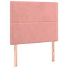vidaXL T&ecirc;te de lit &agrave; LED Rose 100x5x118/128 cm Velours
