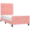 vidaXL Cadre de lit sans matelas rose 80x200 cm velours