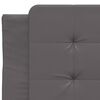 vidaXL Coussin de t&ecirc;te de lit Zadar gris 80 cm similicuir