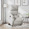vidaXL Fauteuil inclinable électrique gris clair tissu microfibre