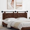 vidaXL T&ecirc;te de lit suspendue Marron 190 x 55 x 5 cm Simili cuir