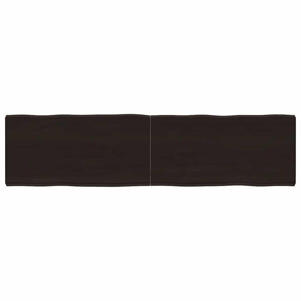 vidaXL Dessus de table bois massif trait&eacute; bordure assortie