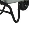 vidaXL Brouette Argent et noir 141 x 60 x 57 cm Acier