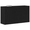 vidaXL Buffet Ch&ecirc;ne noir 120 x 36 x 69 cm Bois d'ing&eacute;nierie