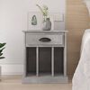 vidaXL Table de chevet gris b&eacute;ton 43x36x50 cm