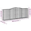 vidaXL Paniers &agrave; gabions arqu&eacute;s 7 pcs 400x50x140/160 cm Fer galvanis&eacute;