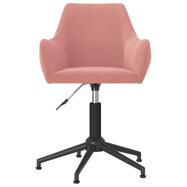vidaXL Chaises pivotantes &agrave; manger lot de 6 rose velours