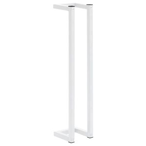 vidaXL Porte-serviette Blanc 12,5x12,5x60 cm Acier