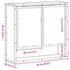 vidaXL Armoire &agrave; miroir de salle de bain ch&ecirc;ne marron bois ing&eacute;nierie