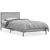 vidaXL Cadre de lit sans matelas sonoma gris 100x200 cm
