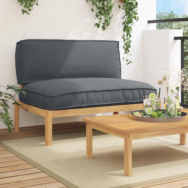 vidaXL Ensemble de Canap&eacute;s avec coussin Anthracite 120 x 80 x 69 cm