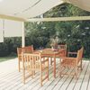vidaXL Ensemble &agrave; manger de jardin 5pcs Bois de teck massif