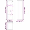 vidaXL Armoire suspendue avec stockage Ch&ecirc;ne fum&eacute; 30 x 29,5 x 100 cm
