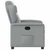 vidaXL Fauteuil inclinable Gris clair Tissu
