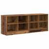 vidaXL Armoire de lit avec &eacute;tag&egrave;re 2 pc Bois ancien 66 x 33 x 48 cm