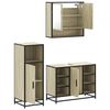 vidaXL Ensemble de meubles de salle de bain 3 pcs ch&ecirc;ne sonoma