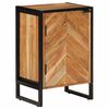 vidaXL Armoire de salle de bain bois massif d'acacia et fer