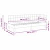 vidaXL Cadre de lit d'angle Bordeaux 80 cm x 200 cm Velours