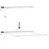 vidaXL Auvent manuel rétractable avec LED marron 300x250 cm