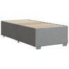 vidaXL Cadre de lit sans matelas gris clair 90x190 cm tissu