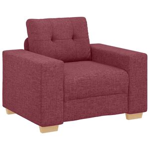 vidaXL Canap&eacute;/Fauteuil rouge vin 100x78x80 cm tissu