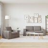 vidaXL Canap&eacute; 2 pcs Taupe