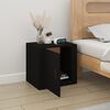 vidaXL Table de chevet Noir 50x39x47 cm