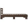 vidaXL Cadre de lit sans matelas ch&ecirc;ne marron 100x200 cm