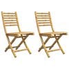 vidaXL Chaises pliantes (lot de 2) en bambou, 43 x 54 x 88 cm