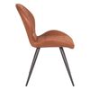 LABEL51 Chaises &agrave; manger lot de 2 Sil 51x64x87 cm cognac