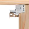 vidaXL Table de chevet Marron 39 x 34 x 16,5 cm Bois massif en pin