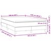 vidaXL Sommier &agrave; lattes de lit avec matelas noir 160x220 cm velours