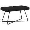 vidaXL Banc avec capitonnage bouton Noir 80 x 40 x 46 cm Tissu