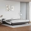 vidaXL Cadre de lit avec t&ecirc;te de lit sans matelas gris 200x200 cm