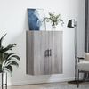 vidaXL Armoire murale sonoma gris 69,5x34x90 cm