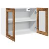 vidaXL Vitrine suspendue "Lyon" Bois ancien 80 x 31 x 60 cm Bois d'ing&eacute;nierie