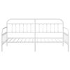 vidaXL Cadre de lit de jour Blanc 107 x 203 cm Acier enduit de poudre