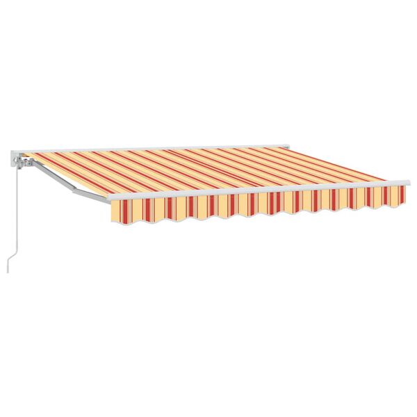 vidaXL Auvent R&eacute;tractable Multicolore 350 x 200 cm Polyester et m&eacute;tal