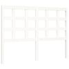 vidaXL Cadre de lit sans matelas blanc 120x200 cm bois massif