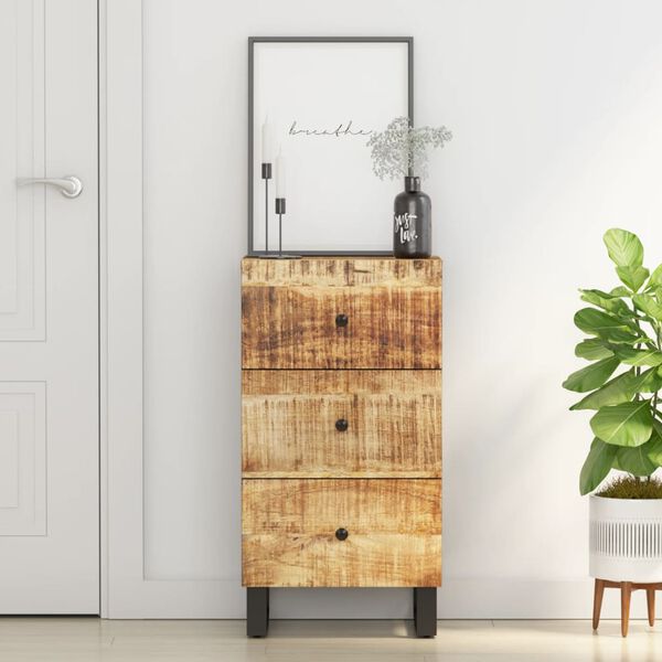 vidaXL Buffet avec 3 tiroirs 40x33,5x75 cm bois massif de manguier