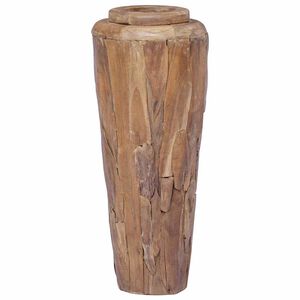vidaXL Vase de d&eacute;coration 40 x 100 cm Bois de teck solide