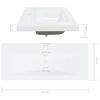 vidaXL Lavabo encastr&eacute; avec robinet 101x39x18 cm C&eacute;ramique Blanc