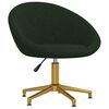 vidaXL Chaises &agrave; manger lot de 2 vert fonc&eacute; velours