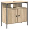vidaXL Ensemble de mobilier de salle de bain 4 pcs Ch&ecirc;ne Sonoma