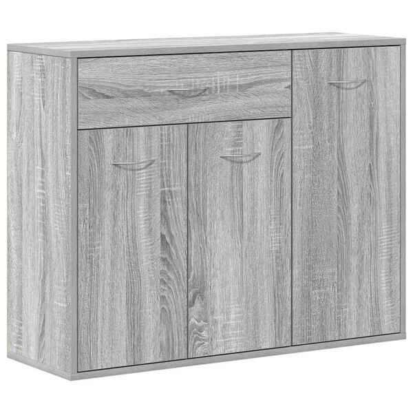 vidaXL Buffet Sonoma gris 88x30x70 cm Bois d'ing&eacute;nierie