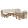 vidaXL Ensemble de canap&eacute;s d'ext&eacute;rieur 10 pc 9 place